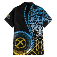 Proudly Ni-Van Sandroing Inspired Family Matching Off The Shoulder Long Sleeve Dress and Hawaiian Shirt Sanma Classic Style LT7 - Polynesian Pride