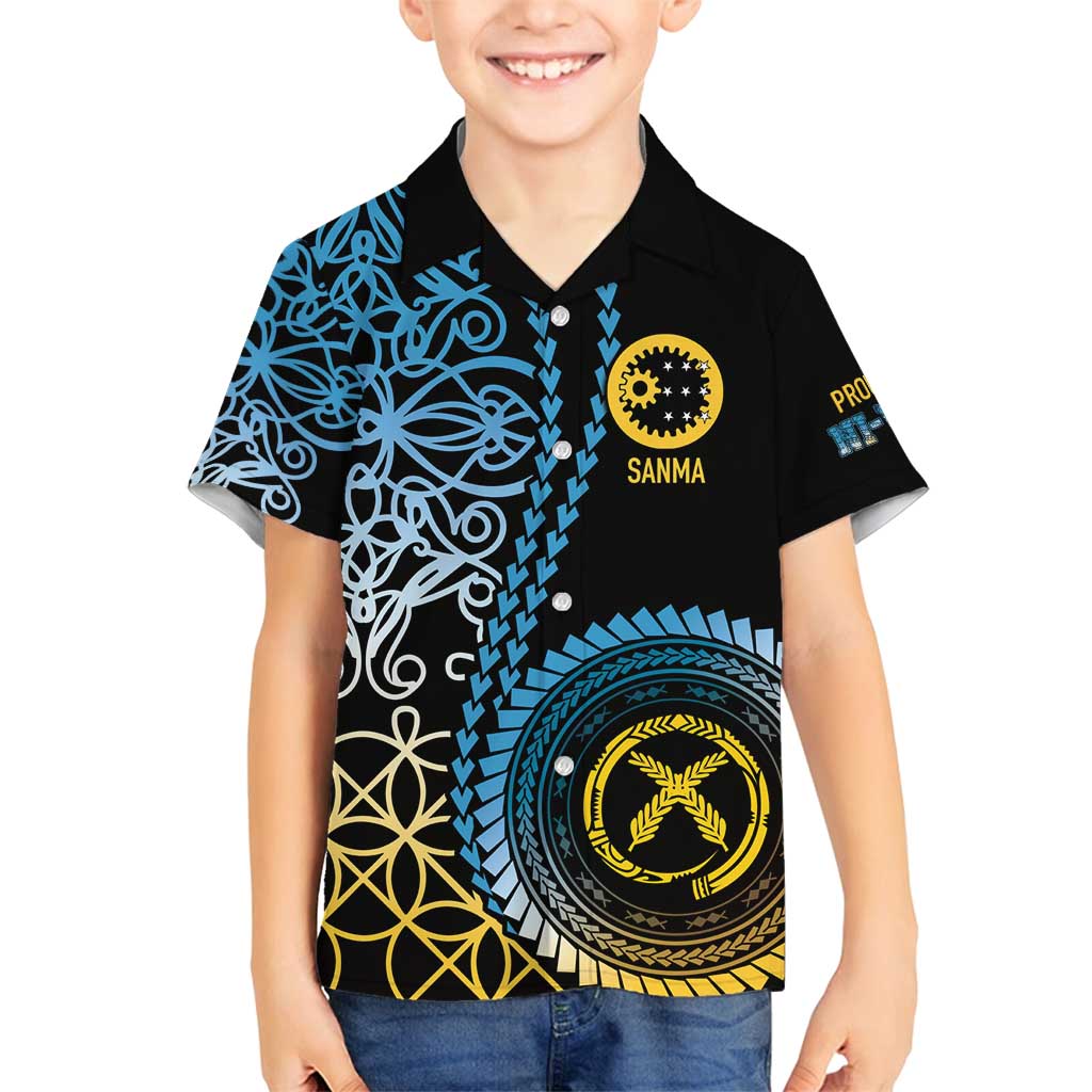Proudly Ni-Van Sandroing Inspired Family Matching Off Shoulder Short Dress and Hawaiian Shirt Sanma Classic Style