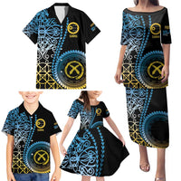 Proudly Ni-Van Sandroing Inspired Family Matching Puletasi and Hawaiian Shirt Sanma Classic Style