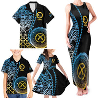 Proudly Ni-Van Sandroing Inspired Family Matching Tank Maxi Dress and Hawaiian Shirt Sanma Classic Style LT7 - Polynesian Pride