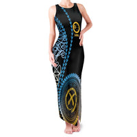 Proudly Ni-Van Sandroing Inspired Family Matching Tank Maxi Dress and Hawaiian Shirt Sanma Classic Style LT7 Mom's Dress Colorful - Polynesian Pride