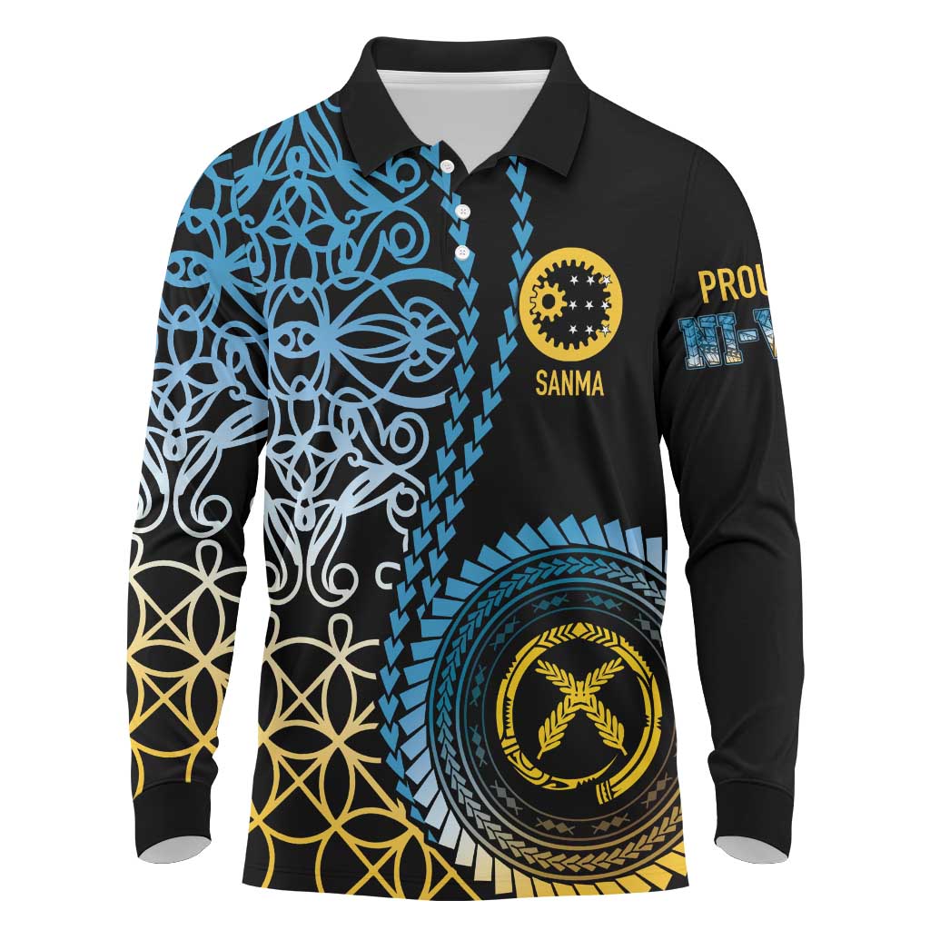 Proudly Ni-Van Sandroing Inspired Long Sleeve Polo Shirt Sanma Classic Style