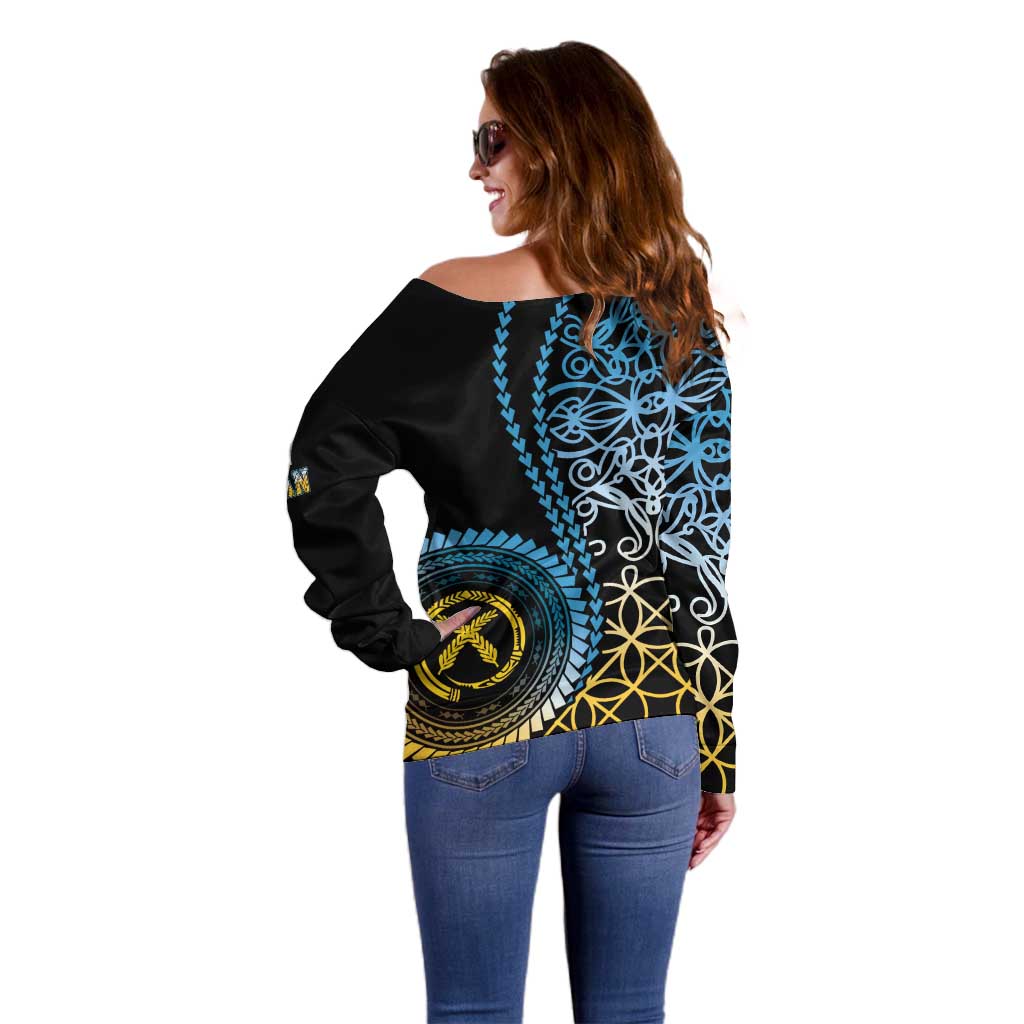 Proudly Ni-Van Sandroing Inspired Off Shoulder Sweater Sanma Classic Style