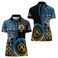 Proudly Ni-Van Sandroing Inspired Women Polo Shirt Sanma Classic Style LT7 - Polynesian Pride