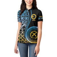 Proudly Ni-Van Sandroing Inspired Women Polo Shirt Sanma Classic Style LT7 - Polynesian Pride