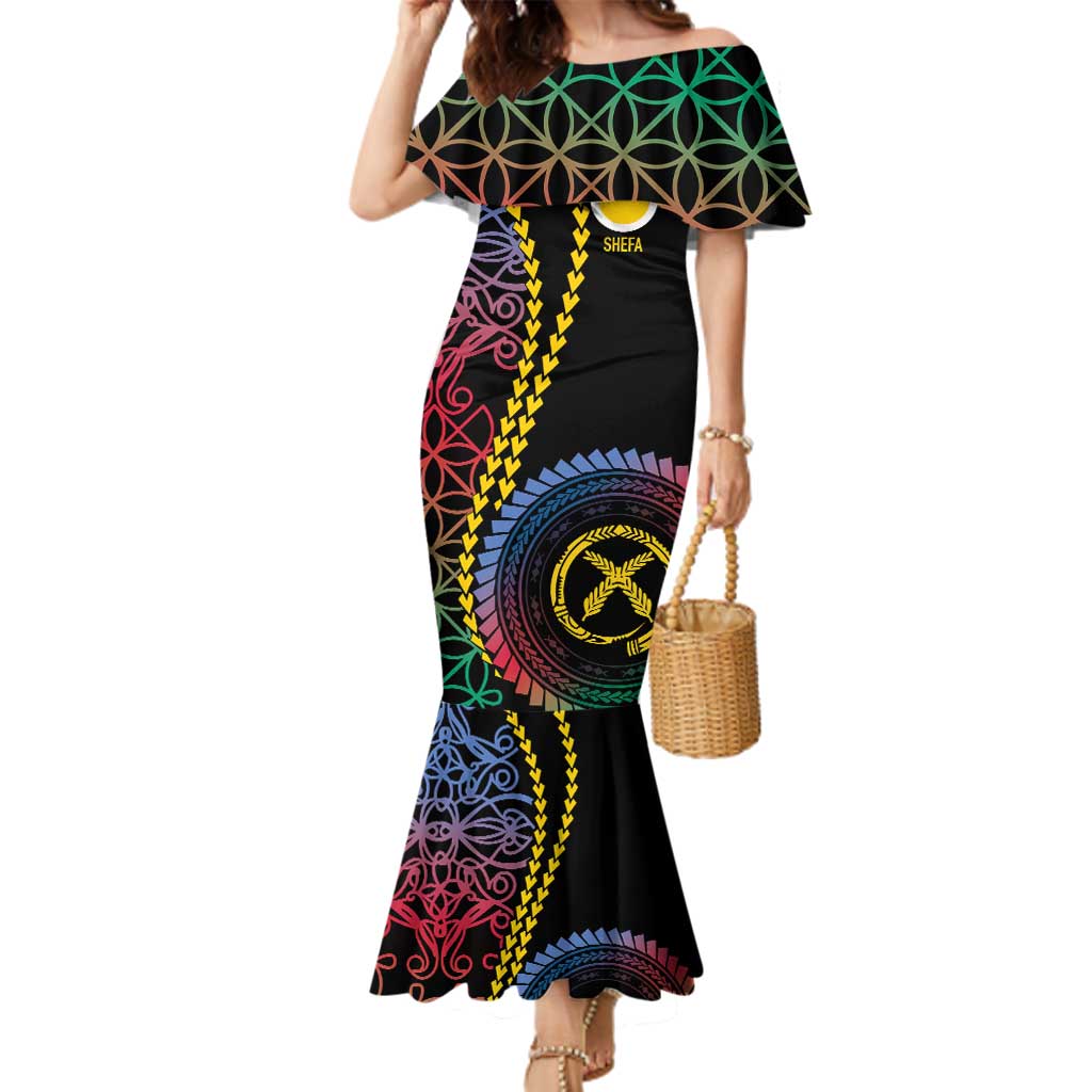 Proudly Ni-Van Sandroing Inspired Family Matching Mermaid Dress and Hawaiian Shirt Shefa Classic Style