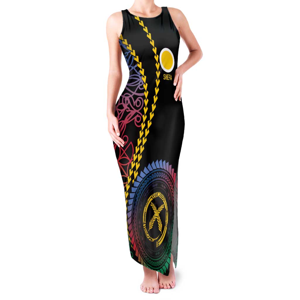 Proudly Ni-Van Sandroing Inspired Family Matching Tank Maxi Dress and Hawaiian Shirt Shefa Classic Style