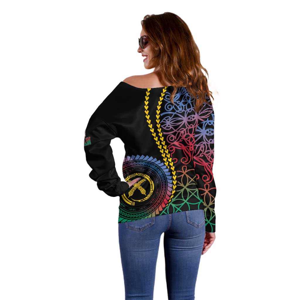 Proudly Ni-Van Sandroing Inspired Off Shoulder Sweater Shefa Classic Style
