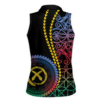 Proudly Ni-Van Sandroing Inspired Women Sleeveless Polo Shirt Shefa Classic Style