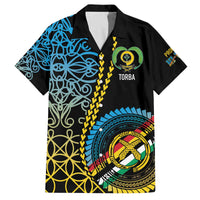 Proudly Ni-Van Sandroing Inspired Family Matching Off The Shoulder Long Sleeve Dress and Hawaiian Shirt Torba Classic Style LT7 Dad's Shirt - Short Sleeve Colorful - Polynesian Pride