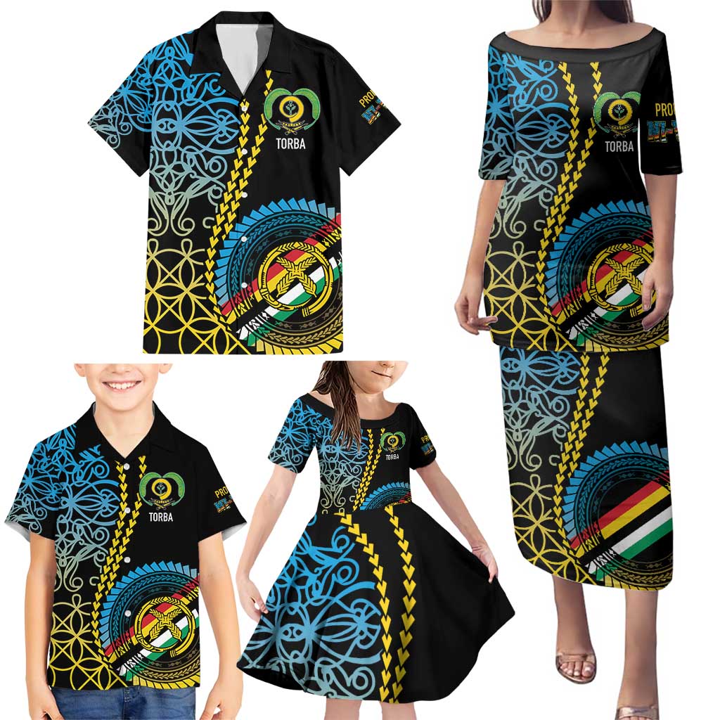 Proudly Ni-Van Sandroing Inspired Family Matching Puletasi and Hawaiian Shirt Torba Classic Style