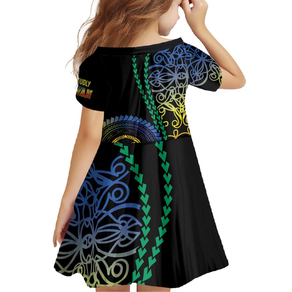 Proudly Ni-Van Sandroing Inspired Family Matching Long Sleeve Bodycon Dress and Hawaiian Shirt Tafea Classic Style LT7 - Polynesian Pride