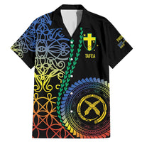 Proudly Ni-Van Sandroing Inspired Family Matching Mermaid Dress and Hawaiian Shirt Tafea Classic Style LT7 Dad's Shirt - Short Sleeve Colorful - Polynesian Pride