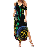 Proudly Ni-Van Sandroing Inspired Family Matching Summer Maxi Dress and Hawaiian Shirt Tafea Classic Style