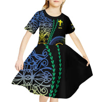 Proudly Ni-Van Sandroing Inspired Kid Short Sleeve Dress Tafea Classic Style