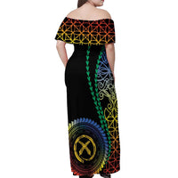 Proudly Ni-Van Sandroing Inspired Off Shoulder Maxi Dress Tafea Classic Style