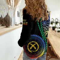 Proudly Ni-Van Sandroing Inspired Women Casual Shirt Tafea Classic Style LT7 - Polynesian Pride