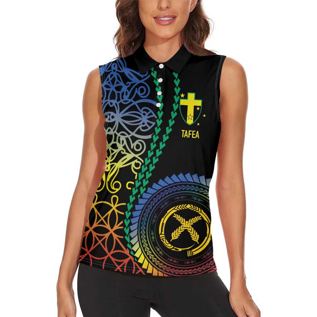 Proudly Ni-Van Sandroing Inspired Women Sleeveless Polo Shirt Tafea Classic Style