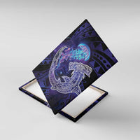 Polynesian Aumakua Canvas Wall Art Jellyfish with Shark - Polynesian Pride