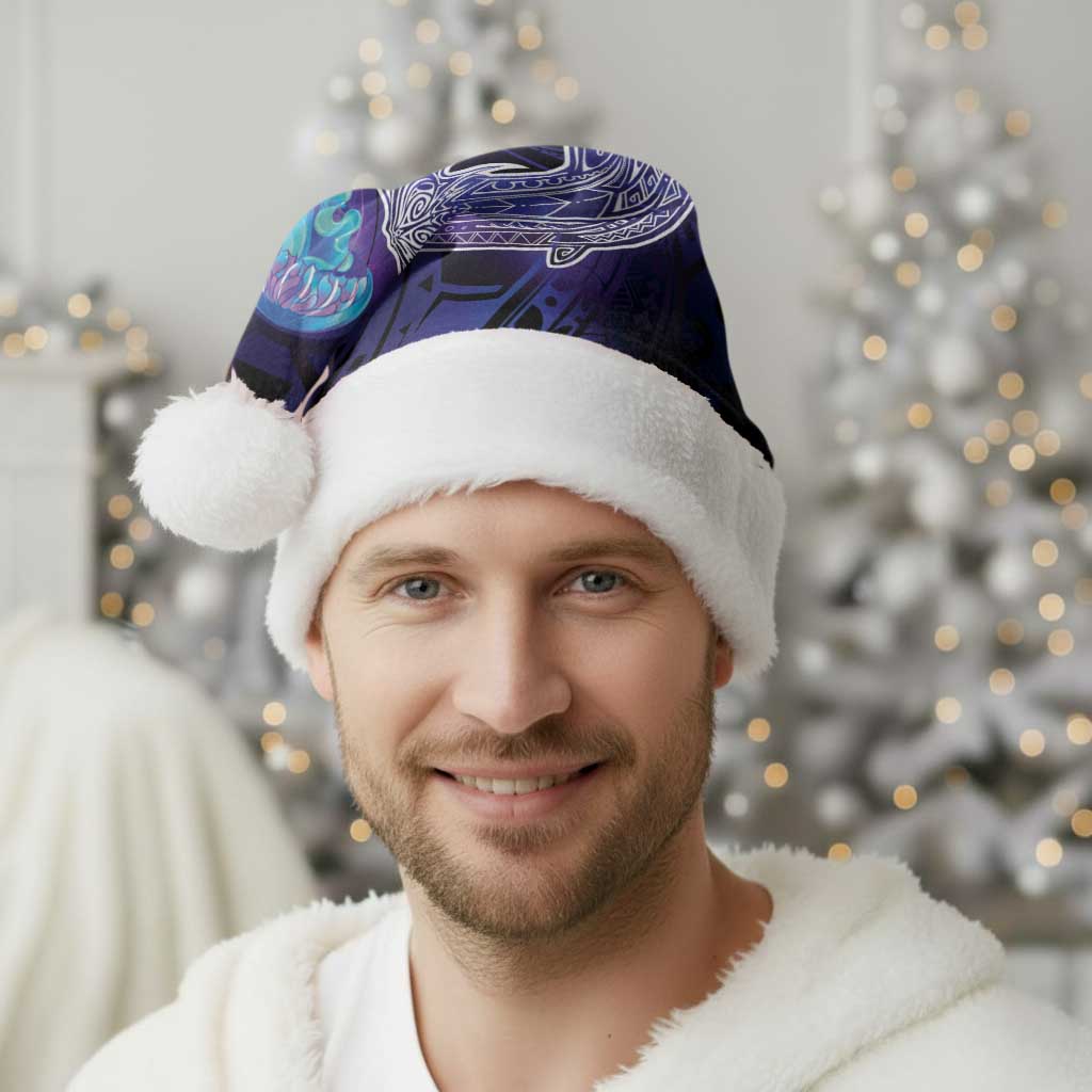 Polynesian Aumakua Christmas Santa Hat Jellyfish with Shark - Polynesian Pride