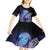 Polynesian Aumakua Kid Short Sleeve Dress Jellyfish with Shark - Polynesian Pride