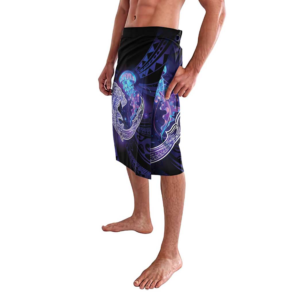 Polynesian Aumakua Lavalava Jellyfish with Shark - Polynesian Pride