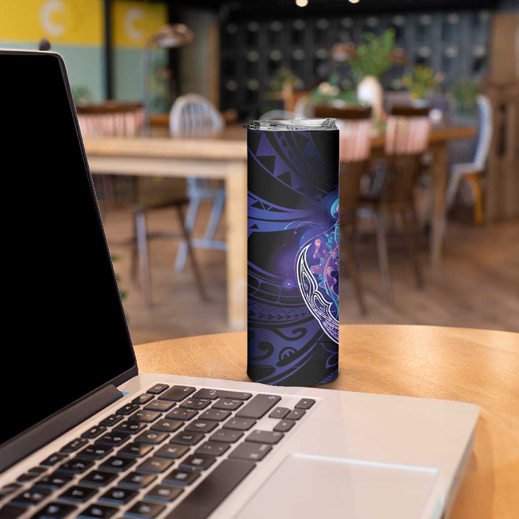 Polynesian Aumakua Skinny Tumbler Jellyfish with Shark - Polynesian Pride
