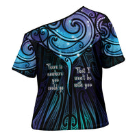 Aotearoa Maori Te Whai Rahi Cross Shoulder Shirt Tala - Nowhere You Could Go That I Won't Be With You - Polynesian Pride