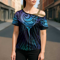 Aotearoa Maori Te Whai Rahi Cross Shoulder Shirt Tala - Nowhere You Could Go That I Won't Be With You - Polynesian Pride