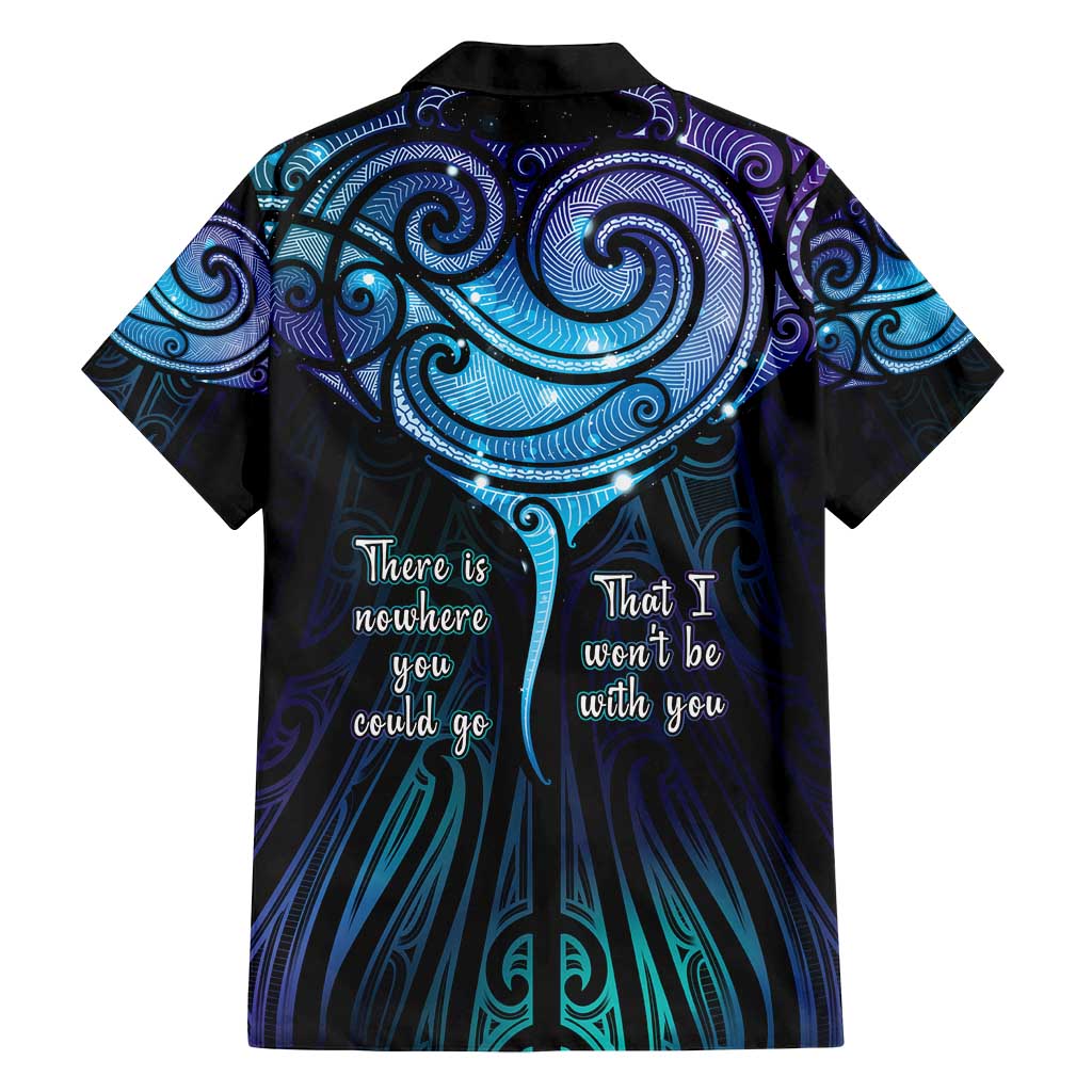 Aotearoa Maori Te Whai Rahi Family Matching Long Sleeve Bodycon Dress and Hawaiian Shirt Tala - Nowhere You Could Go That I Won't Be With You LT7 - Polynesian Pride