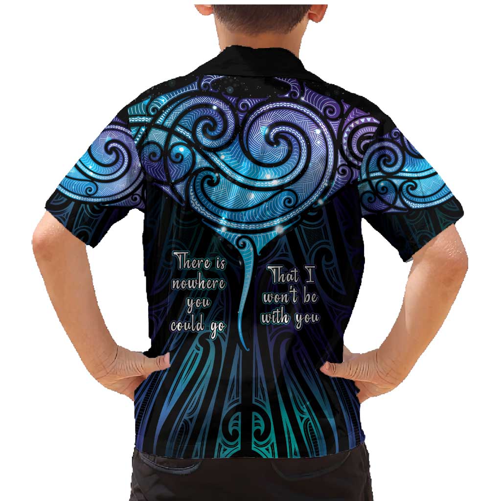 Aotearoa Maori Te Whai Rahi Family Matching Mermaid Dress and Hawaiian Shirt Tala - Nowhere You Could Go That I Won't Be With You LT7 - Polynesian Pride