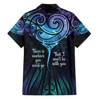 Aotearoa Maori Te Whai Rahi Family Matching Off Shoulder Short Dress and Hawaiian Shirt Tala - Nowhere You Could Go That I Won't Be With You LT7 - Polynesian Pride