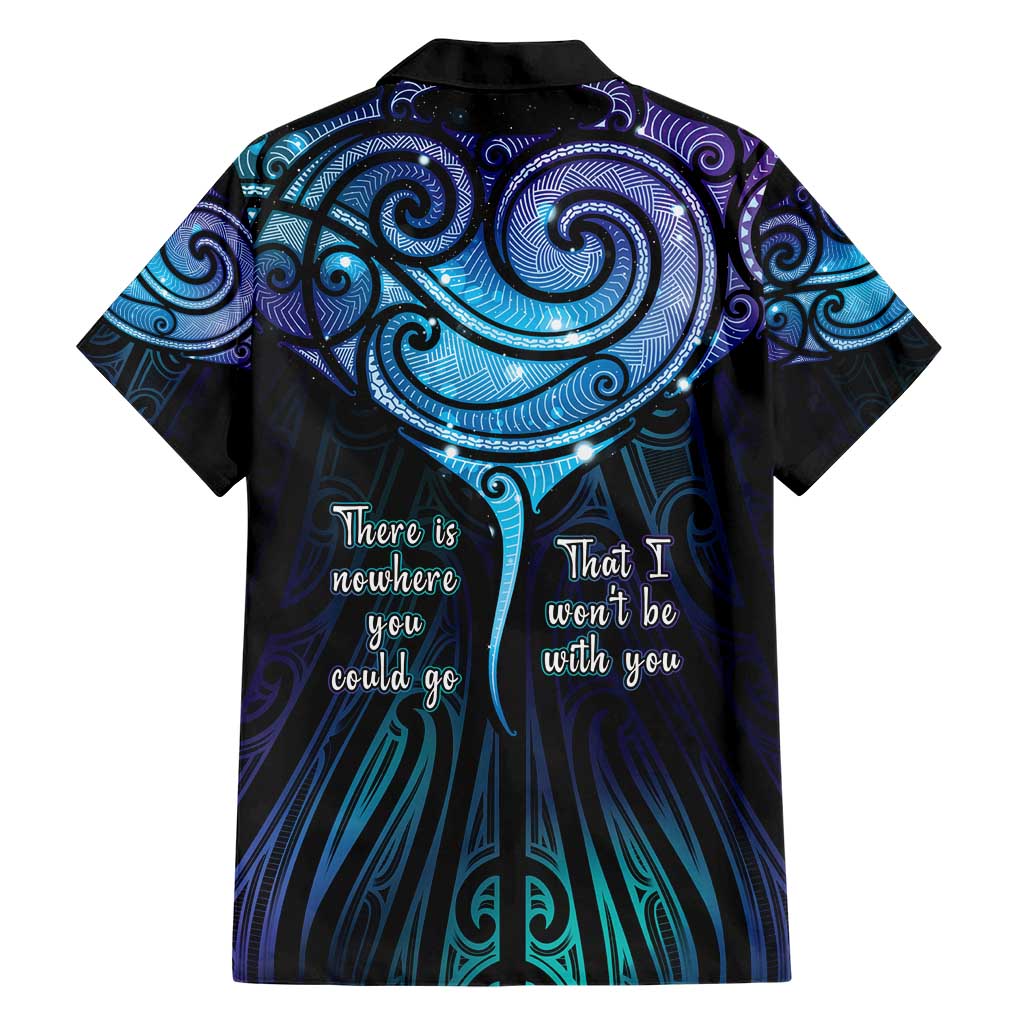 Aotearoa Maori Te Whai Rahi Family Matching Short Sleeve Bodycon Dress and Hawaiian Shirt Tala - Nowhere You Could Go That I Won't Be With You LT7 - Polynesian Pride