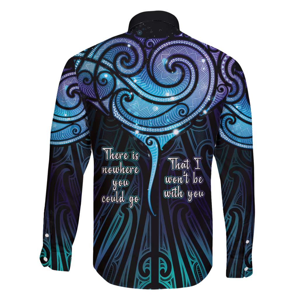 Aotearoa Maori Te Whai Rahi Family Matching Short Sleeve Bodycon Dress and Hawaiian Shirt Tala - Nowhere You Could Go That I Won't Be With You LT7 - Polynesian Pride