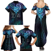Aotearoa Maori Te Whai Rahi Family Matching Summer Maxi Dress and Hawaiian Shirt Tala - Nowhere You Could Go That I Won't Be With You LT7 - Polynesian Pride