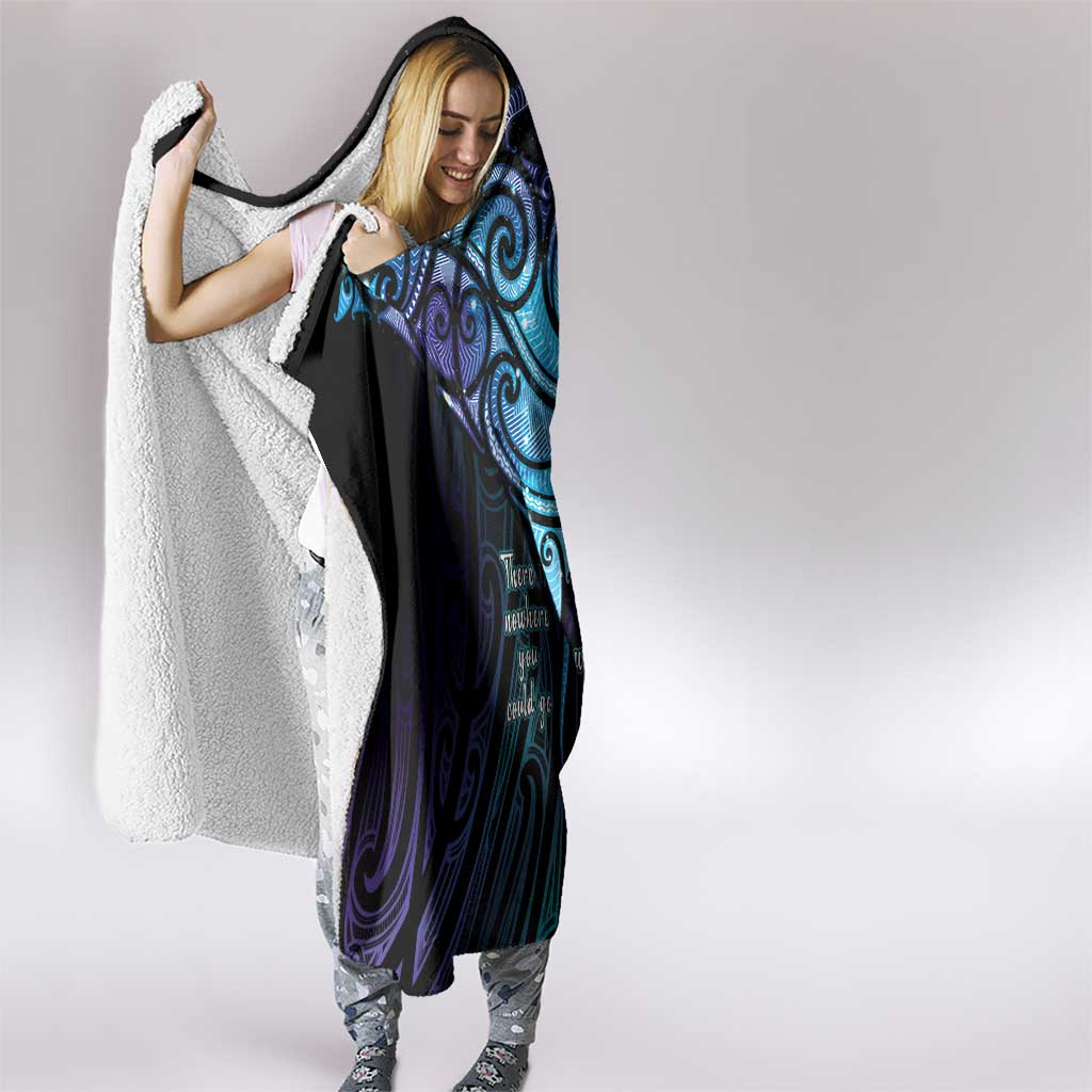 Aotearoa Maori Te Whai Rahi Hooded Blanket Tala - Nowhere You Could Go That I Won't Be With You - Polynesian Pride