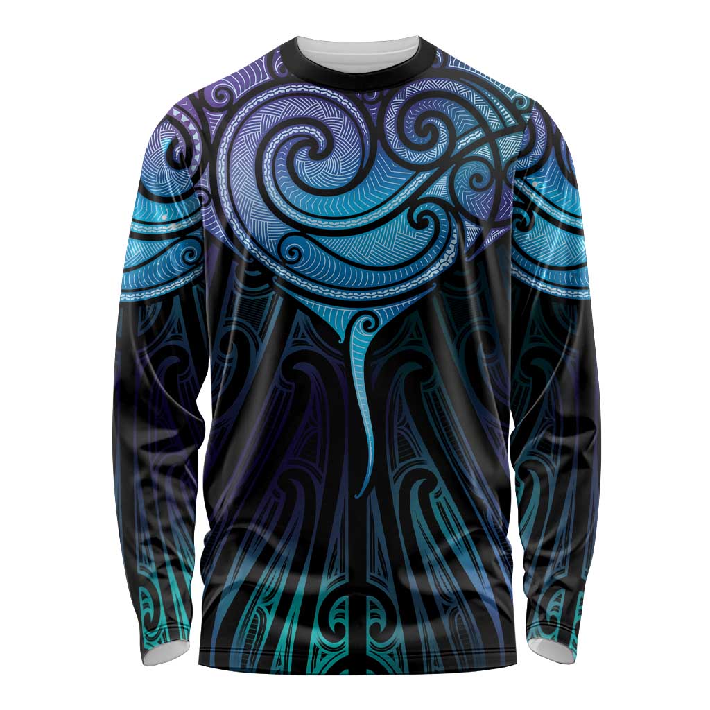 Aotearoa Maori Te Whai Rahi Long Sleeve Shirt Tala - Nowhere You Could Go That I Won't Be With You - Polynesian Pride