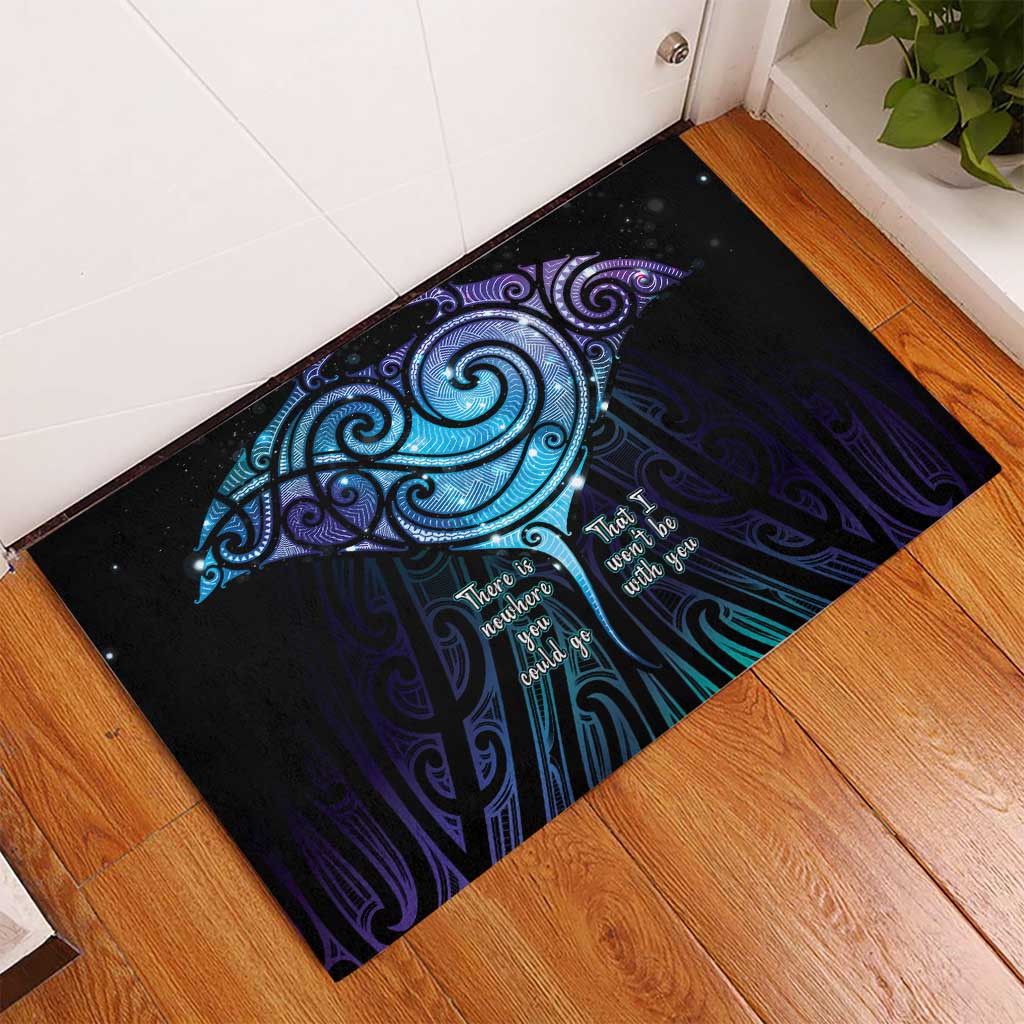 Aotearoa Maori Te Whai Rahi Rubber Doormat Tala - Nowhere You Could Go That I Won't Be With You - Polynesian Pride