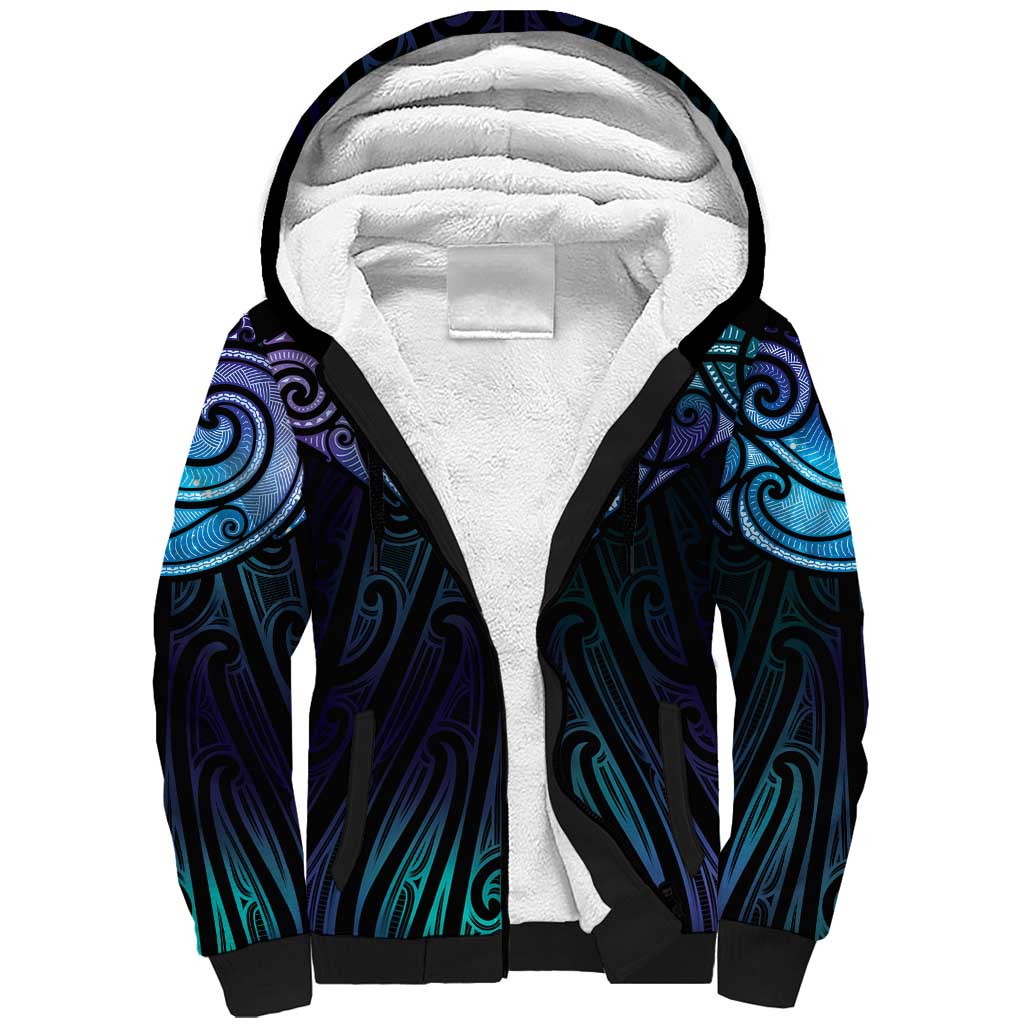 Aotearoa Maori Te Whai Rahi Sherpa Hoodie Tala - Nowhere You Could Go That I Won't Be With You - Polynesian Pride