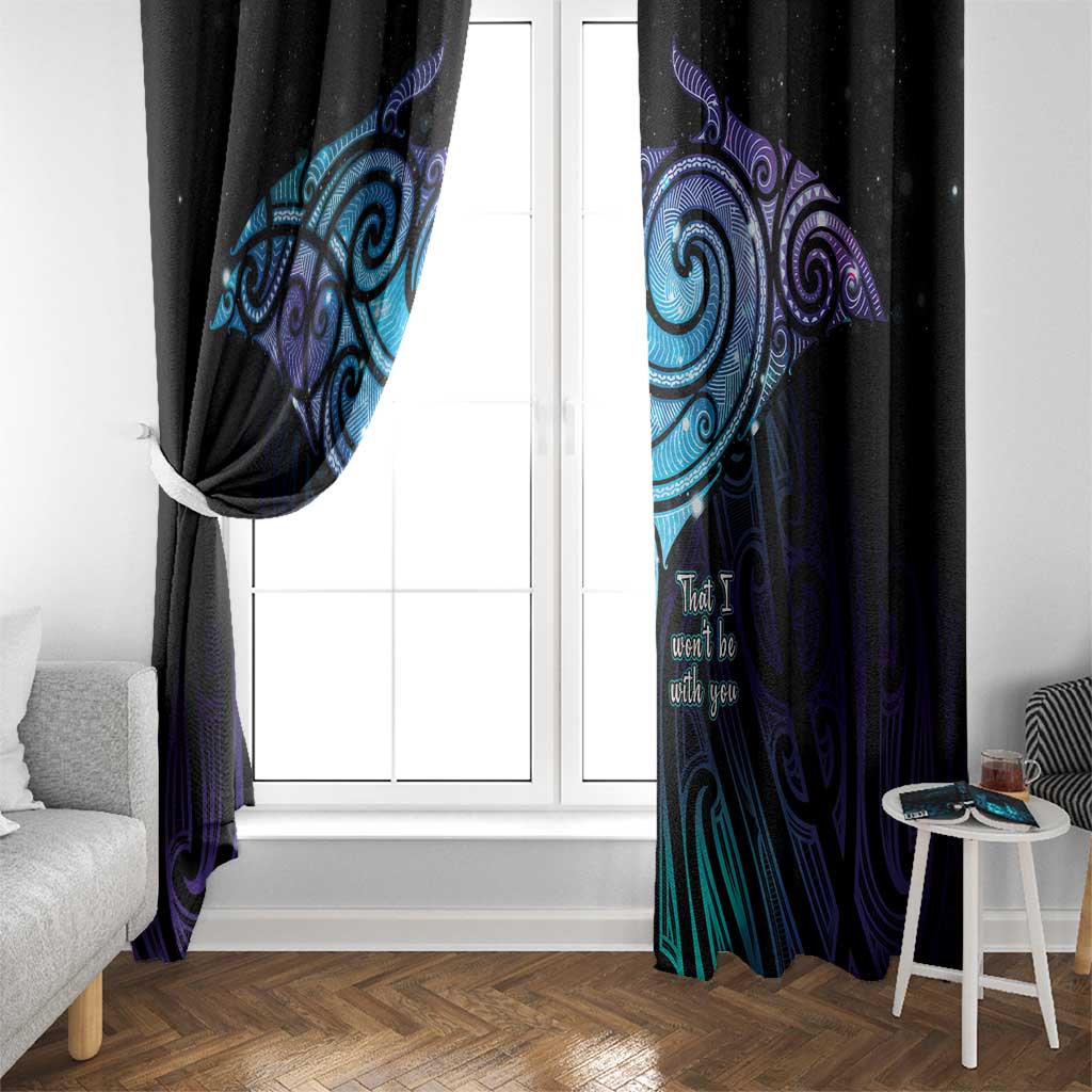 Aotearoa Maori Te Whai Rahi Window Curtain Tala - Nowhere You Could Go That I Won't Be With You - Polynesian Pride