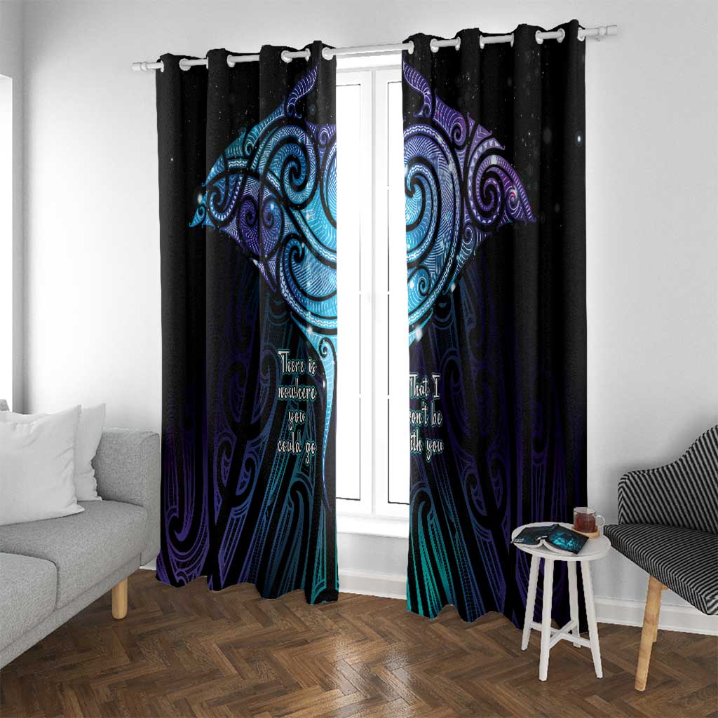 Aotearoa Maori Te Whai Rahi Window Curtain Tala - Nowhere You Could Go That I Won't Be With You - Polynesian Pride