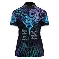 Aotearoa Maori Te Whai Rahi Women Polo Shirt Tala - Nowhere You Could Go That I Won't Be With You LT7 - Polynesian Pride