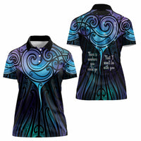 Aotearoa Maori Te Whai Rahi Women Polo Shirt Tala - Nowhere You Could Go That I Won't Be With You LT7 - Polynesian Pride