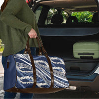 Polynesian Puakeniken Pikake Twisted Lei Travel Bag Navy Blue - Polynesian Pride