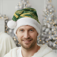 Polynesian Puakeniken Pikake Twisted Lei Christmas Santa Hat Emerald - Polynesian Pride