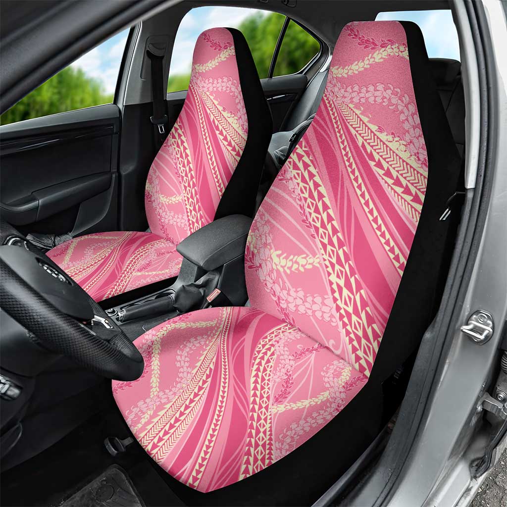 Polynesian Puakeniken Pikake Twisted Lei Car Seat Cover Rose Pink LT7 - Polynesian Pride