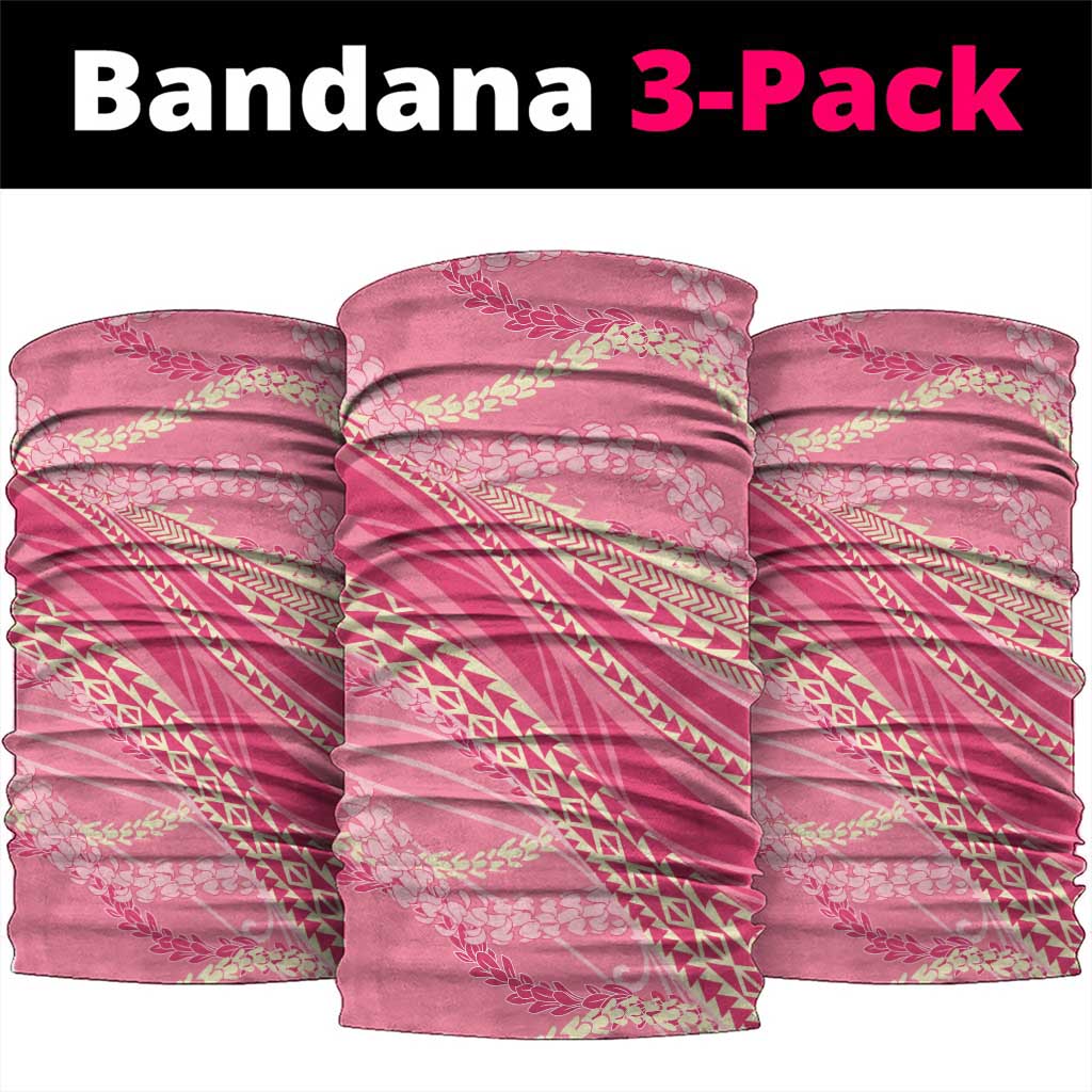 Polynesian Puakeniken Pikake Twisted Lei Neck Gaiter Rose Pink LT7 package One Size: 25*50cm Rose Pink - Polynesian Pride
