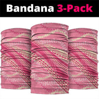 Polynesian Puakeniken Pikake Twisted Lei Neck Gaiter Rose Pink LT7 package One Size: 25*50cm Rose Pink - Polynesian Pride