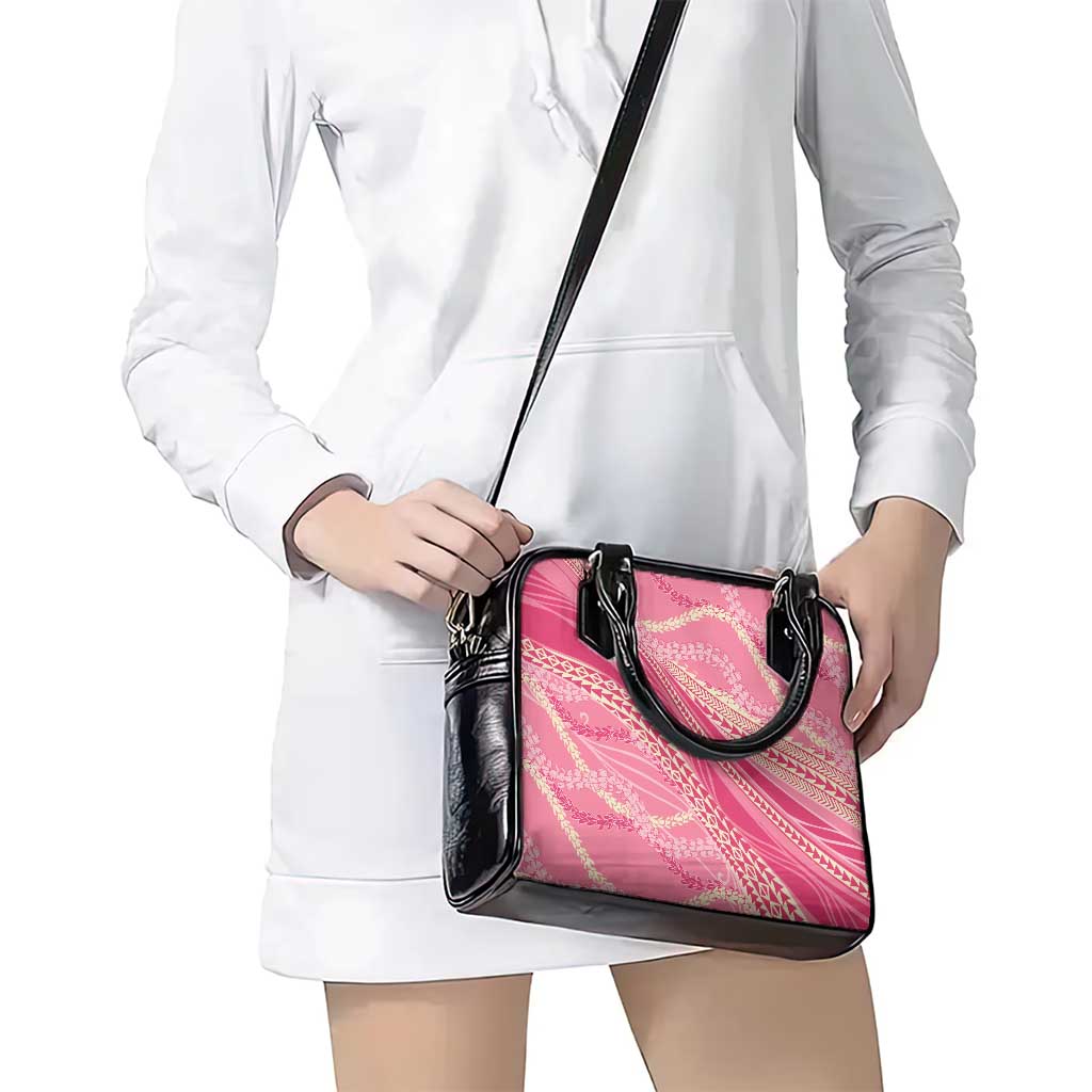 Polynesian Puakeniken Pikake Twisted Lei Shoulder Handbag Rose Pink - Polynesian Pride