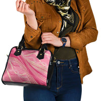 Polynesian Puakeniken Pikake Twisted Lei Shoulder Handbag Rose Pink - Polynesian Pride